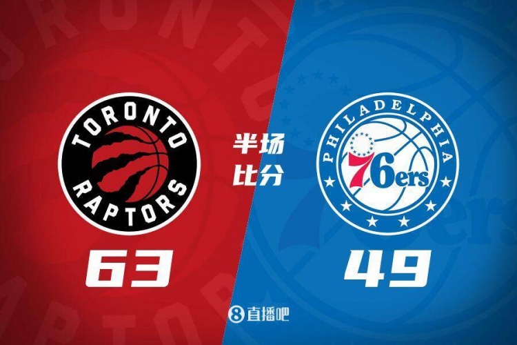 半場戰(zhàn)報(bào)-巴雷特19+4+5 朗尼-沃克12分 猛龍63-49領(lǐng)先76人14分